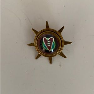 🌞 💜 Sun-shaped heart pin